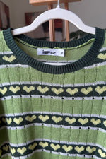 EXPLICIT Knitted Green Heart Top — Women thumbnail 2
