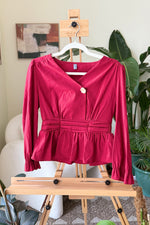 EXPLICIT Red Peplum Top — Women thumbnail 1