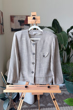 EXPLICIT Vintage Beige Button-up Blouse — Women thumbnail 1