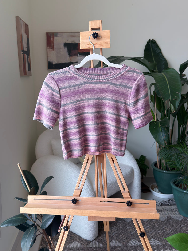 EXPLICIT Lilac Striped Top — Women