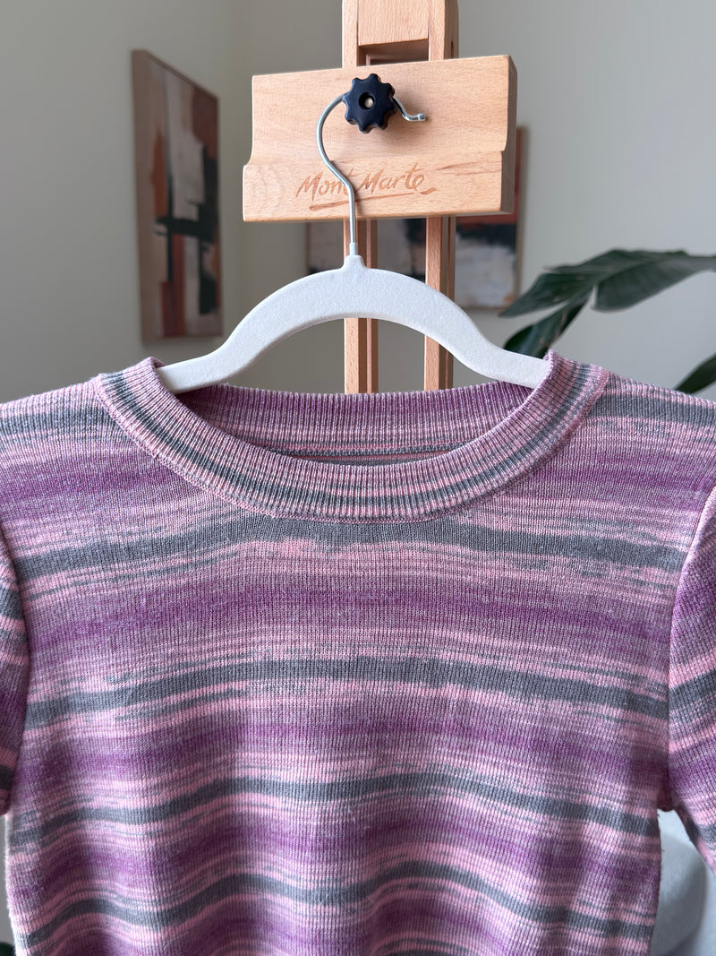 EXPLICIT Lilac Striped Top — Women 2