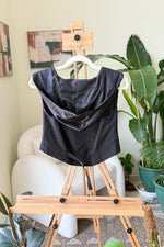 EXPLICIT Hooded Black Buttoned Vest — Women thumbnail 2
