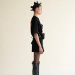 EXPLICIT Undo T-shirt With Detachable Leather Harness thumbnail 2
