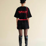 EXPLICIT Undo T-shirt With Detachable Leather Harness thumbnail 5