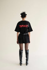 EXPLICIT Undo T-shirt With Detachable Leather Harness thumbnail 3